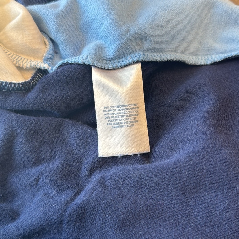 Velour jumpsuit with collar Blue and Navy Blue Ralph Lauren vintage jumpsuit 3M - Picture 7 of 8